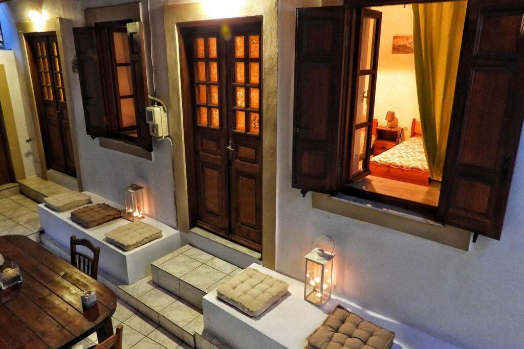 Traditional Villa Efterpi Chalki Town Bagian luar foto